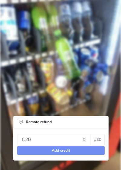 blocked product in vending machine