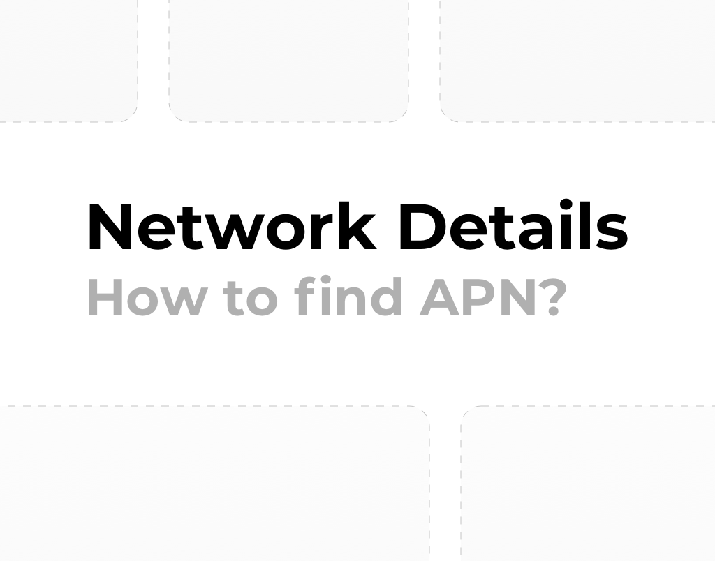 Where to find APN Details?